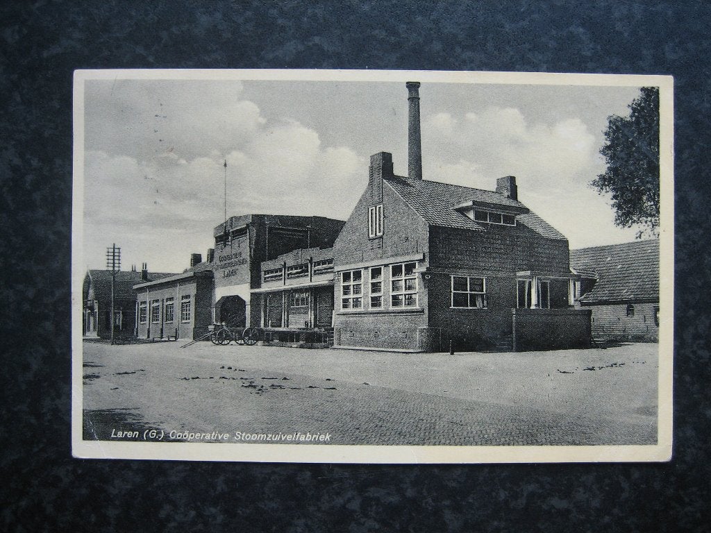 LAREN Gelderland cooperatieve stoomzuivelfabriek 1944, Verzamelen, Ophalen of Verzenden, 1940 tot 1960, Gelderland