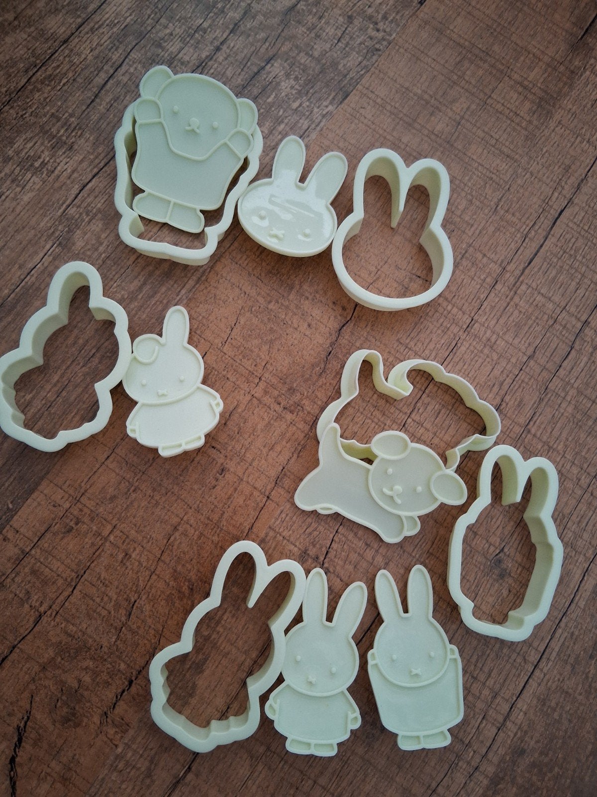 Leuke uitsteekvormpjes voor koekjes - diverse figuren, Kunststof, Overige merken, Ophalen, Beige