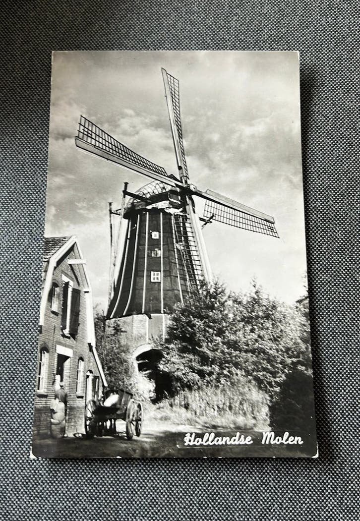 Molen Mooi Nederland zoekplaatje, Ophalen of Verzenden, 1940 tot 1960, Ongelopen, Gebouw