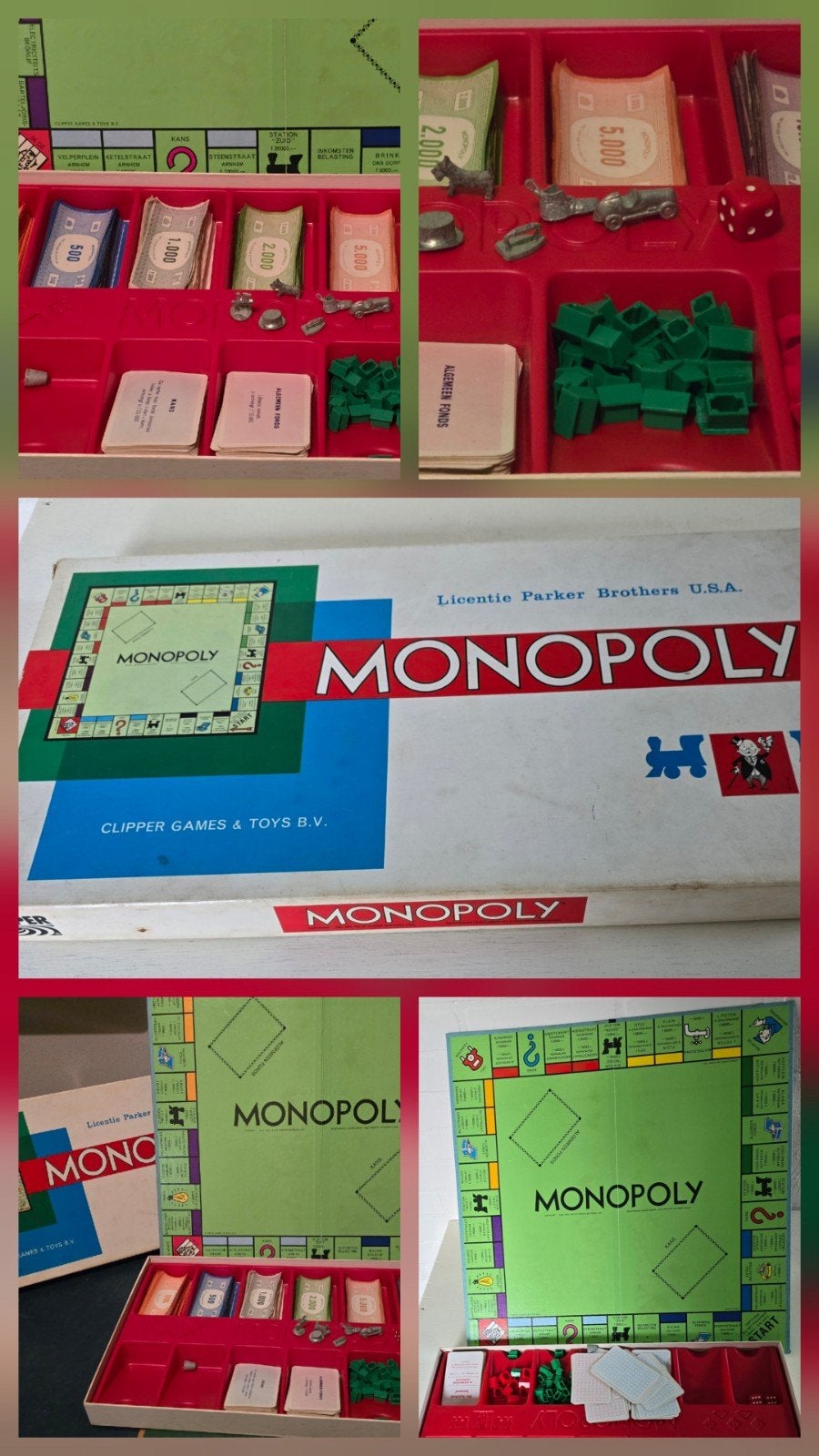 Monopoly Bordspel - Vintage Editie, Hobby en Vrije tijd, Gezelschapsspellen | Bordspellen, Vijf spelers of meer, Ophalen of Verzenden