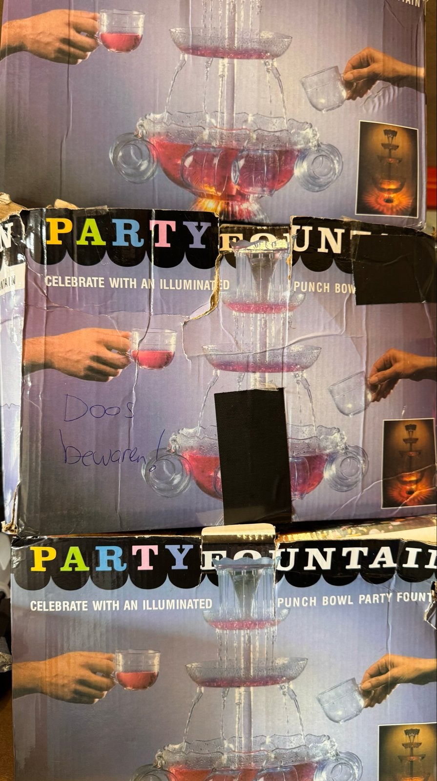 Party fontein met leuk led licht te koop!!!, Ophalen, Zo goed als nieuw, Feestartikel, Verjaardag