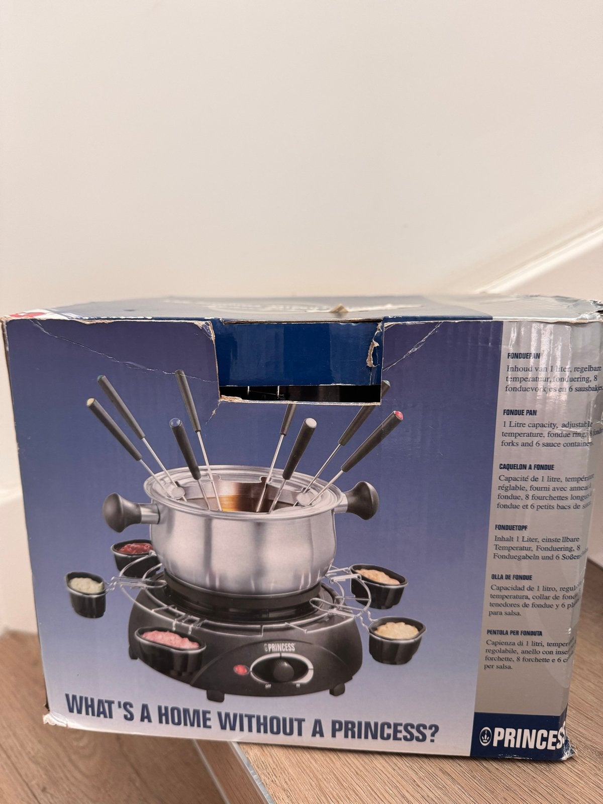 Princess Elektrische Fondueset - Zo goed als nieuw, Ophalen of Verzenden, Zo goed als nieuw, Elektrisch, Fondueset