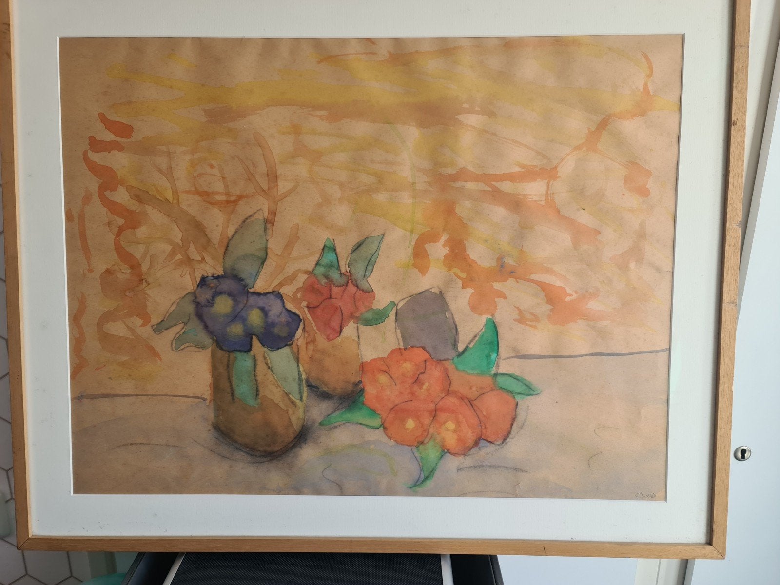 aquarel lichte kleur, Ophalen of Verzenden, Aquarel, Bloemen, Papier
