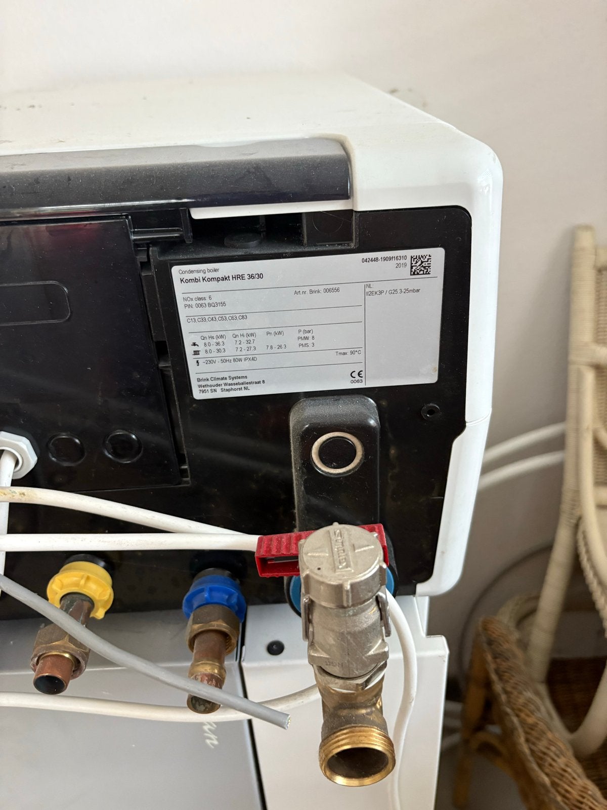 Brink Climate Systems Kombi Kompakt HRE 36/30, Doe-het-zelf en Verbouw, Gebruikt, Hoog rendement (Hr), Cv-ketel of Combi-ketel