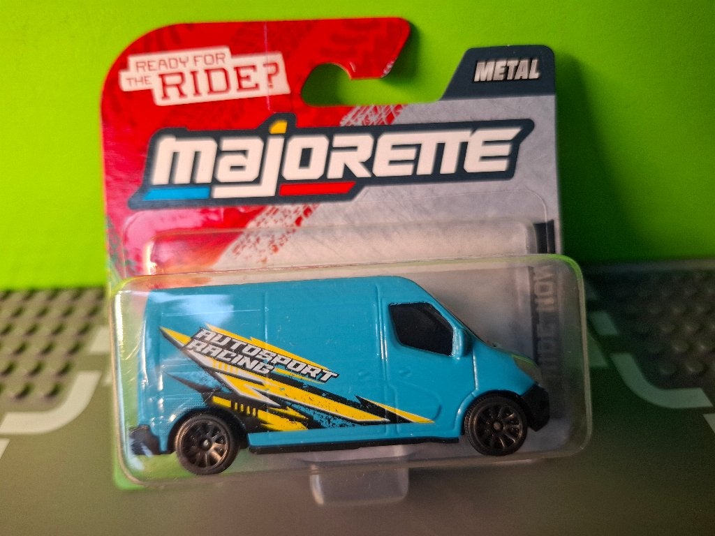 Majorette 239C - Renault Master Motorsport [blauw] 1/60 MIB, Hobby en Vrije tijd, Modelauto's | Overige schalen, Ophalen of Verzenden