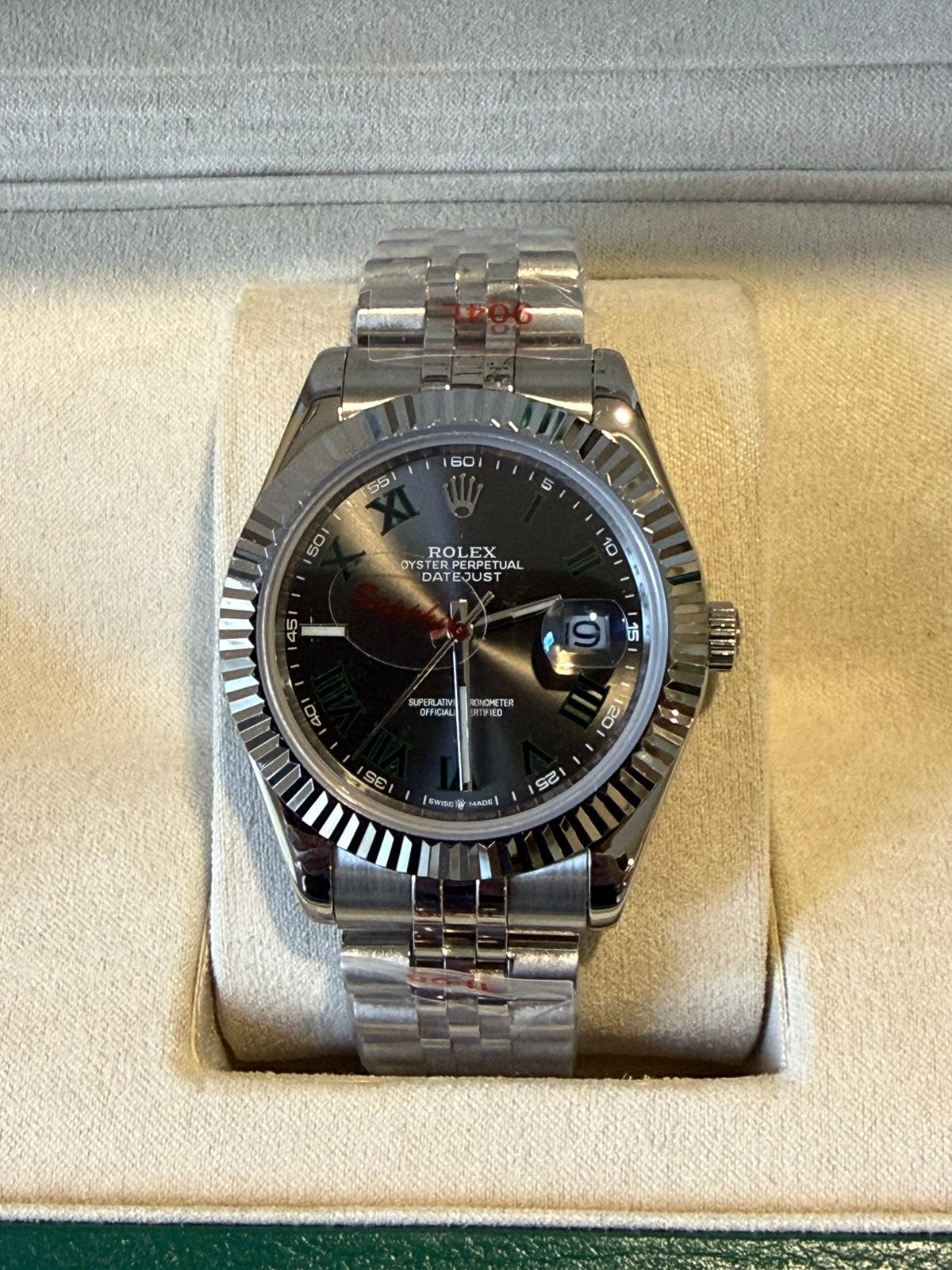 Rolex datejust wimbledon, Sieraden, Tassen en Uiterlijk, Ophalen of Verzenden, Waterdicht, Nieuw, Android