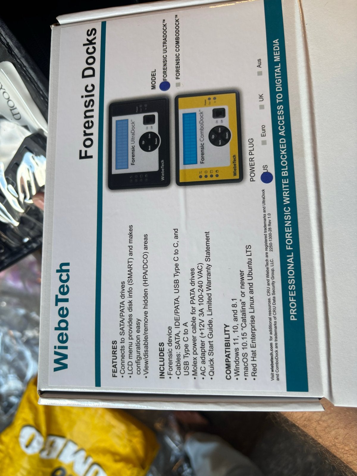 WiebeTech Forensic UltraDock v6 - Externe Harde Schijf Dock, Ophalen of Verzenden, Zo goed als nieuw, Desktop, Extern