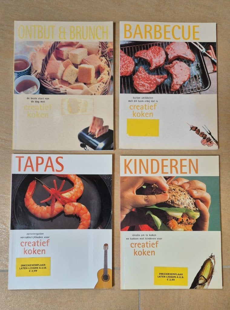 14 kookboeken - verschillende titels waren inkijkexemplaren, Ophalen of Verzenden, Gelezen, Overige gebieden