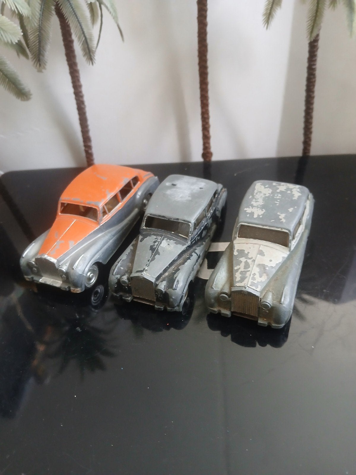 3x Rolls Royce Silver Wraith.  Dinky toys 150, samen:, Ophalen of Verzenden, Gebruikt, Auto, Dinky Toys