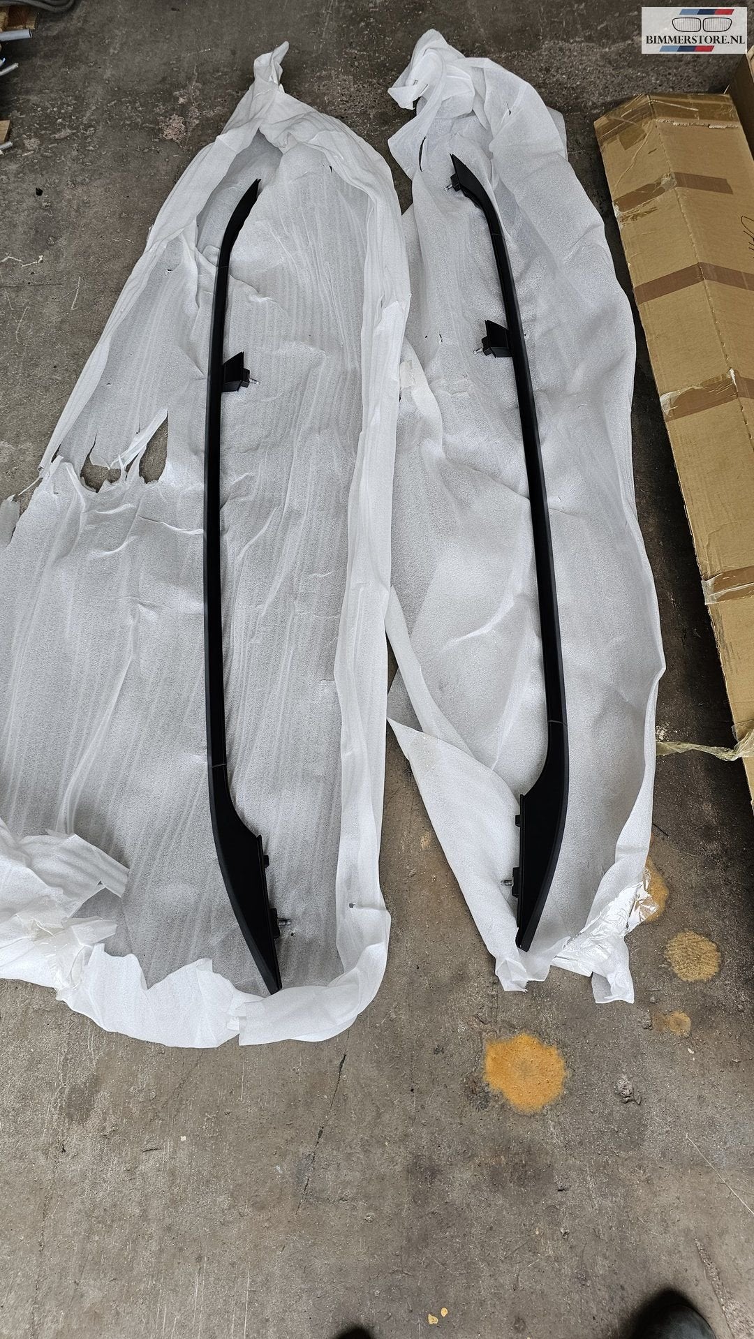 Dakrail daklijst dakdrager roof rail zwart BMW X5 E70 511380, Auto diversen, Ophalen, Gebruikt, -, -