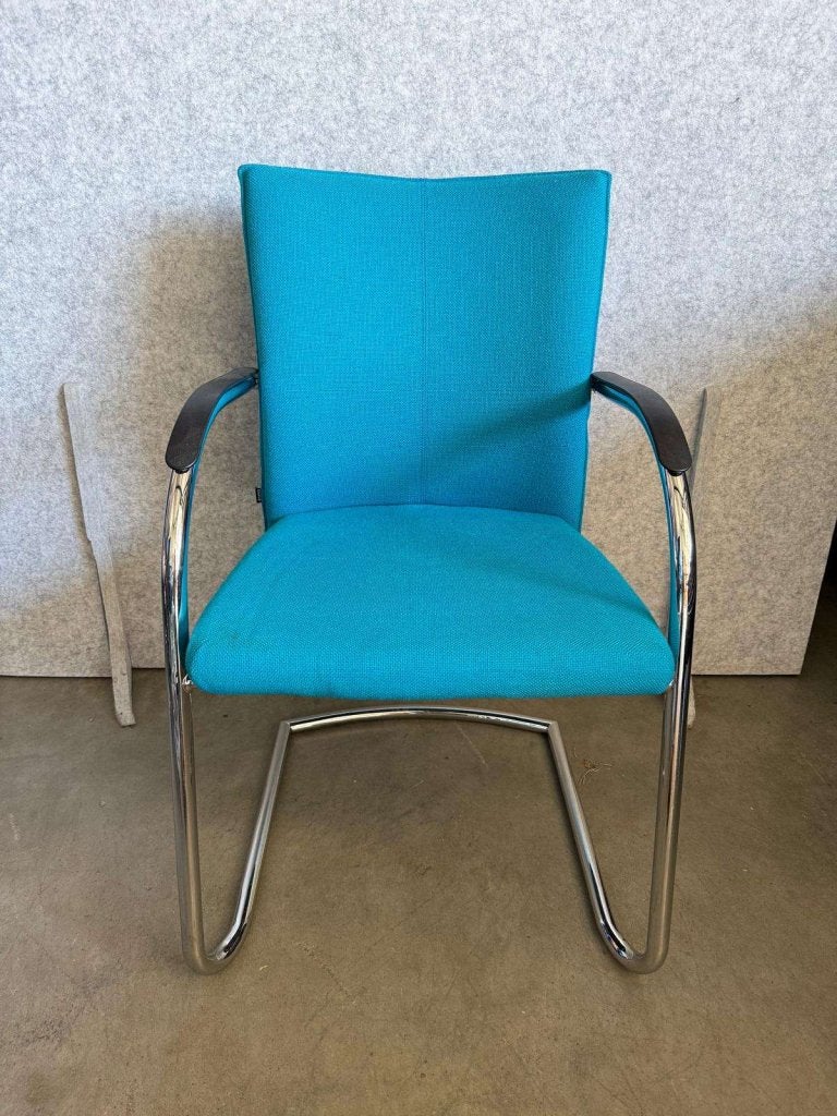 Klober vergaderstoelen/ontvangststoelen/conferentiestoelen, Niet ingevuld, Stof, Blauw, Niet ingevuld