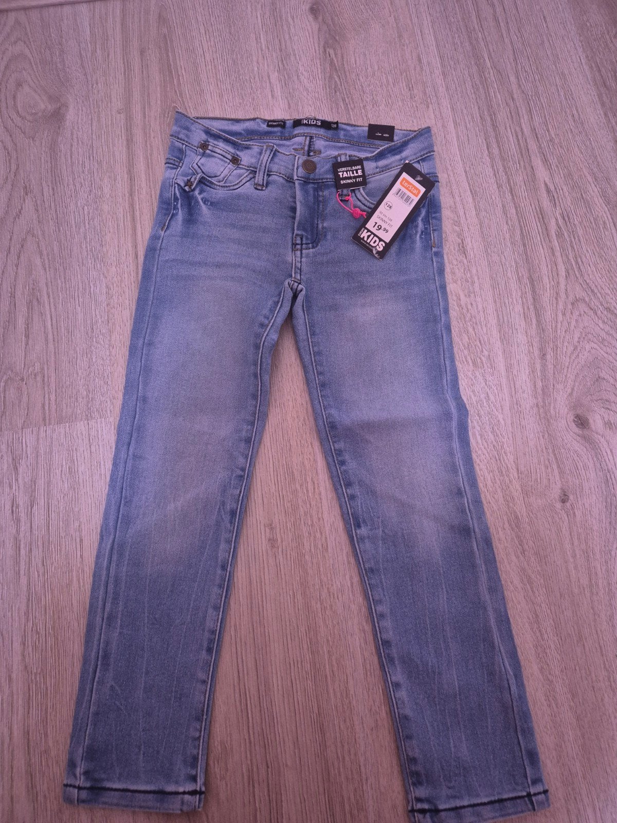 blauwe spijkerbroek en jegging maat 128 NIEUW, Kinderen en Baby's, Kinderkleding | Maat 128, Ophalen of Verzenden, Nieuw, Broek