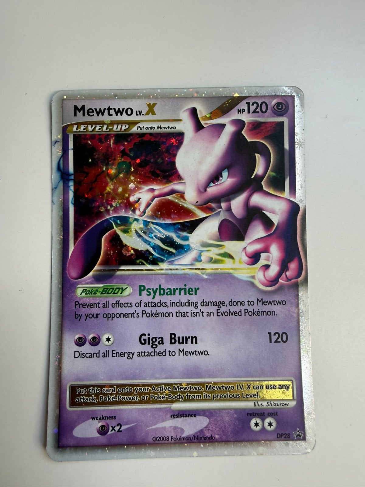 Mewtwo LV.X DP28, Ophalen, Zo goed als nieuw, Losse kaart