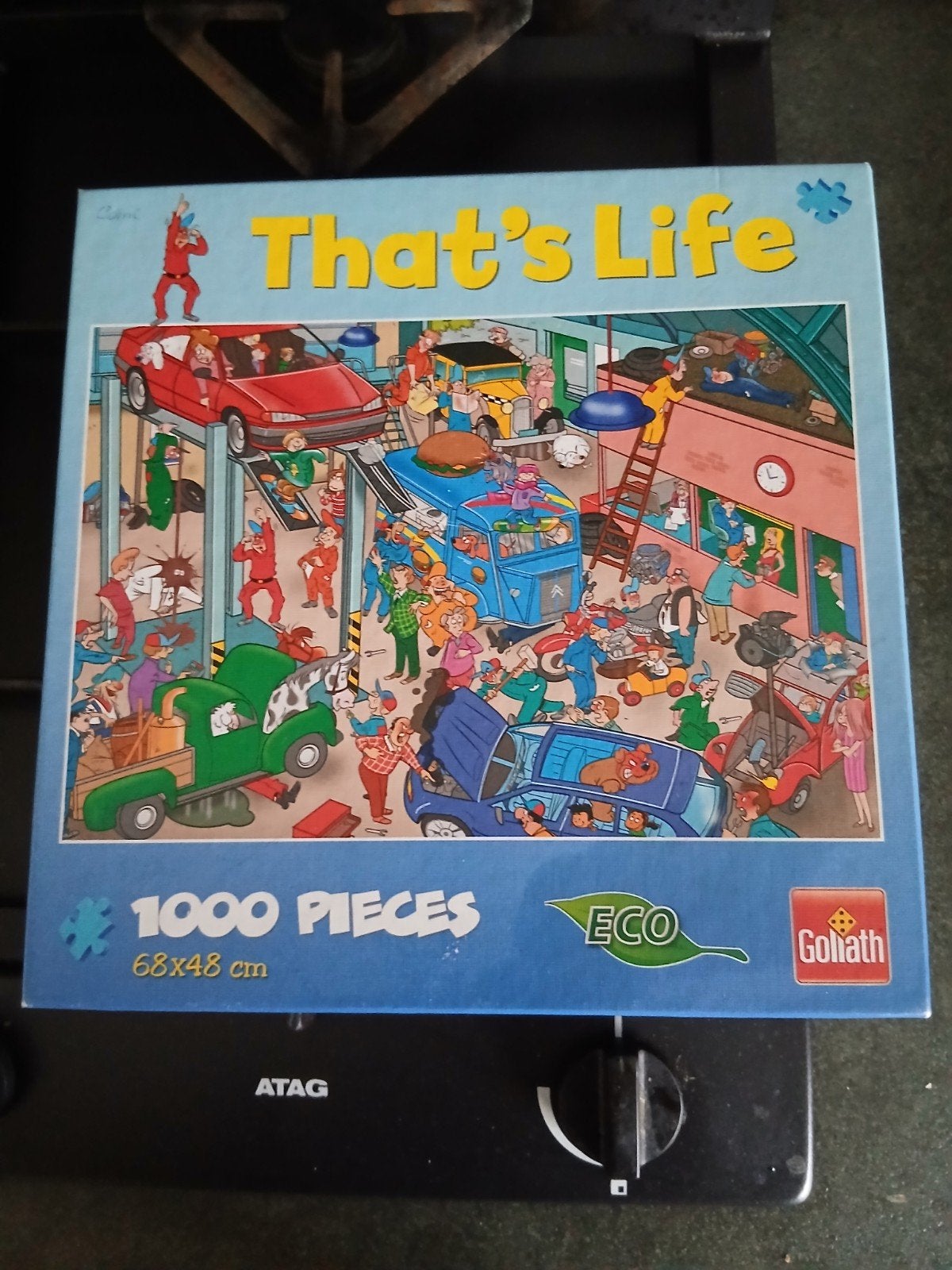 Thats life puzzel 1000 stukjes, Hobby en Vrije tijd, Ophalen of Verzenden, 500 t/m 1500 stukjes, Zo goed als nieuw