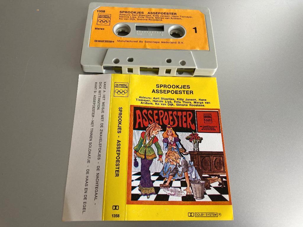 Sprookjes Assepoester MC, Cd's en Dvd's, Cassettebandjes, Gebruikt, Kinderen en Jeugd, 1 bandje, Ophalen of Verzenden