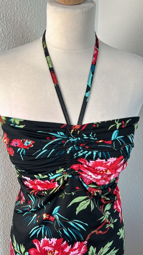 King Louie maat L kleurrijke zomer jurk 1181, Kleding | Dames, Zwart, Maat 42/44 (L), Ophalen of Verzenden, Zo goed als nieuw