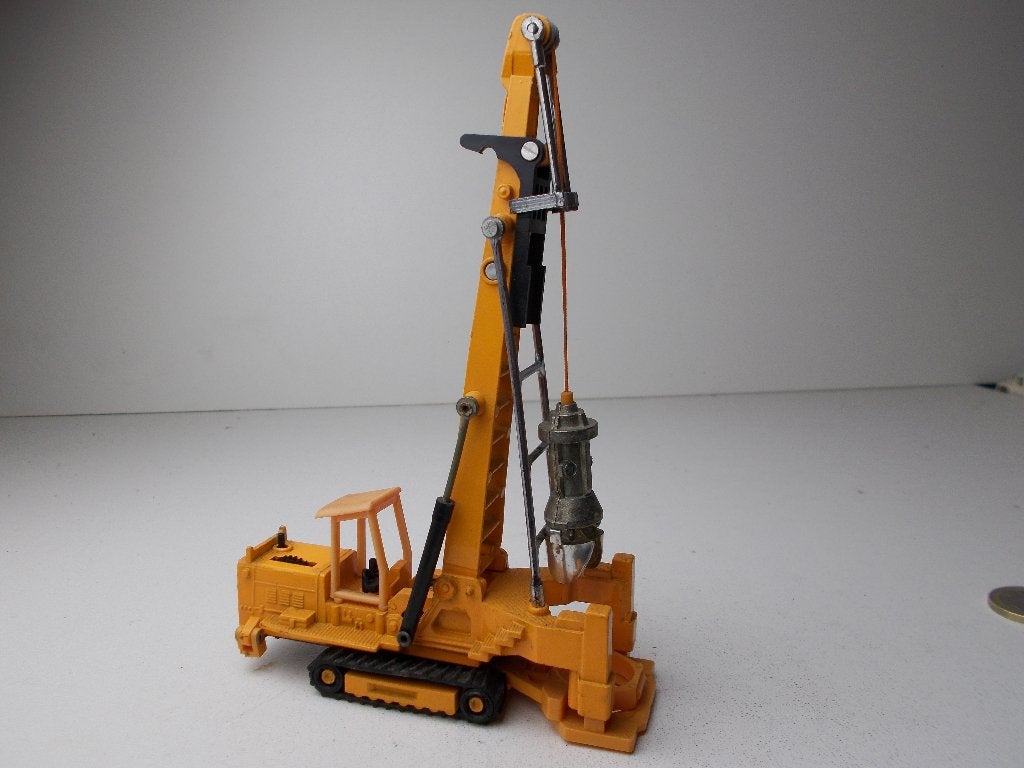 1972 SHINSEI JAPAN MINI POWER EARTH DRILL + Rupsbanden! Izgs, Ophalen of Verzenden, Zo goed als nieuw, Hijskraan, Tractor of Landbouw
