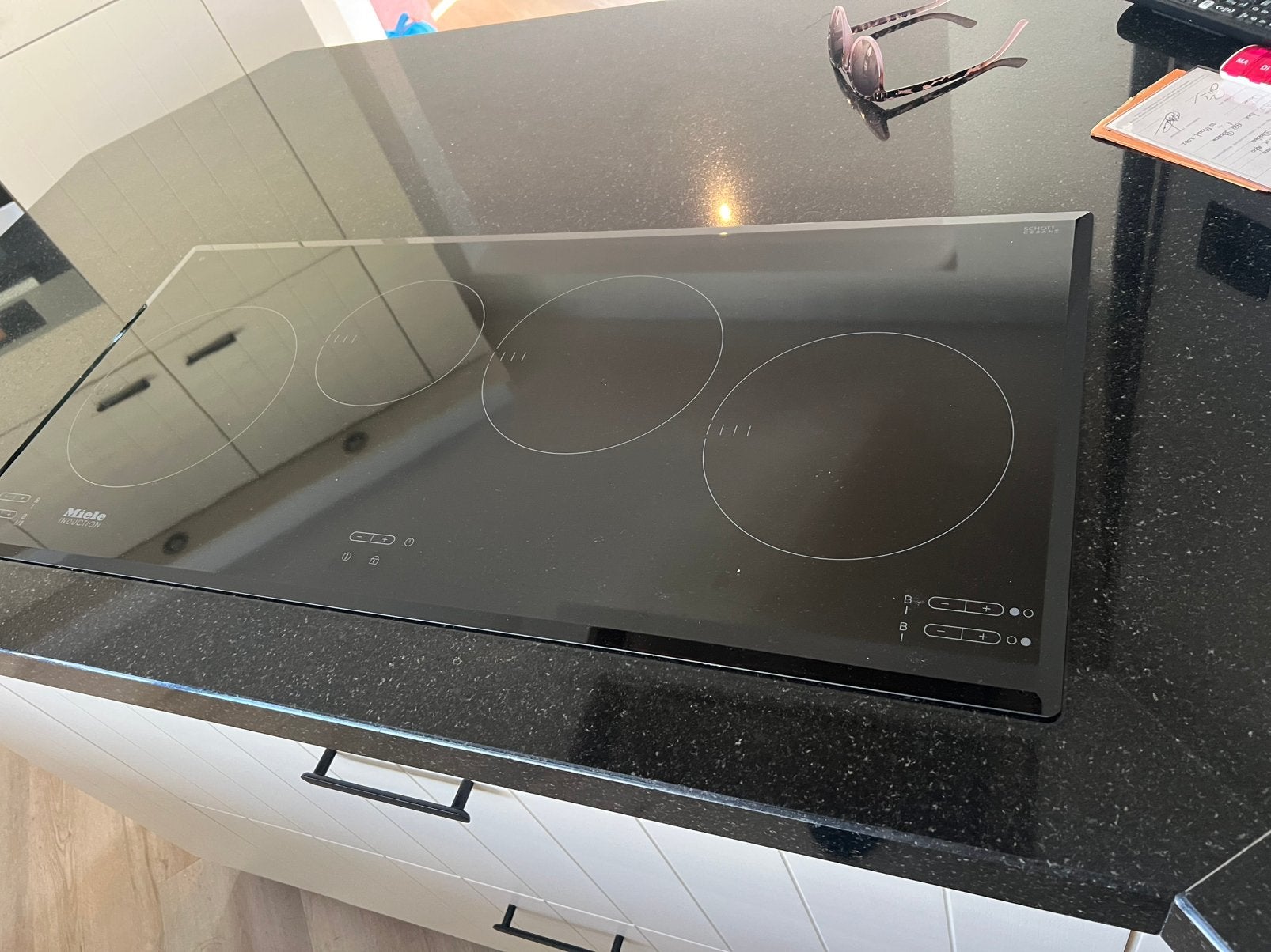 Kookplaat inductie, Witgoed en Apparatuur, Ophalen, Gebruikt, 4 kookzones, Inbouw