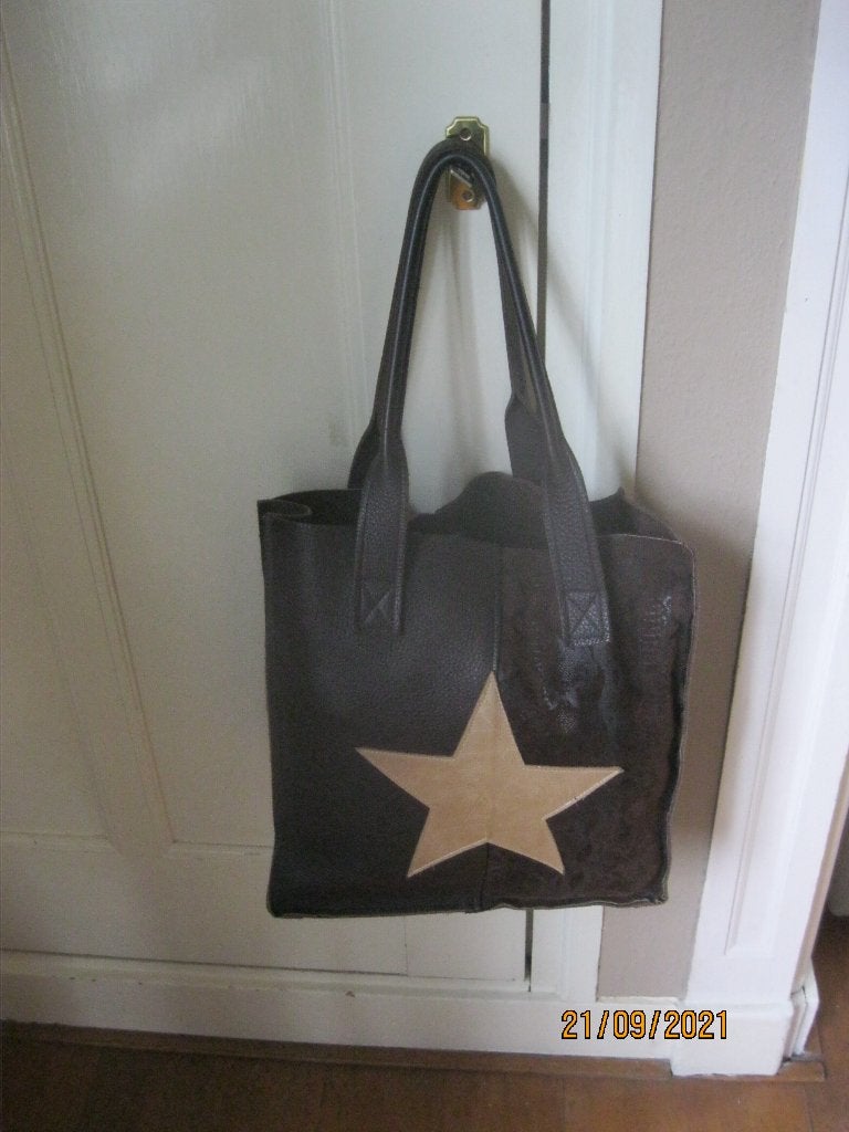 Leren schoudertas/bag mooie gave tas., Overige merken, Bruin, Ophalen of Verzenden, Zo goed als nieuw