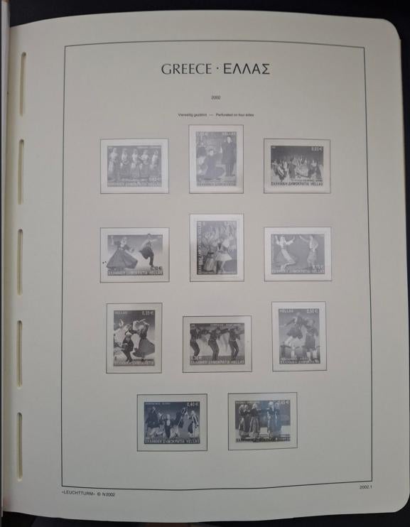 Kabe album met 134 Leuchtturm bladen Griekenland 2002-2015, Postzegels en Munten, Ophalen of Verzenden, Buitenland