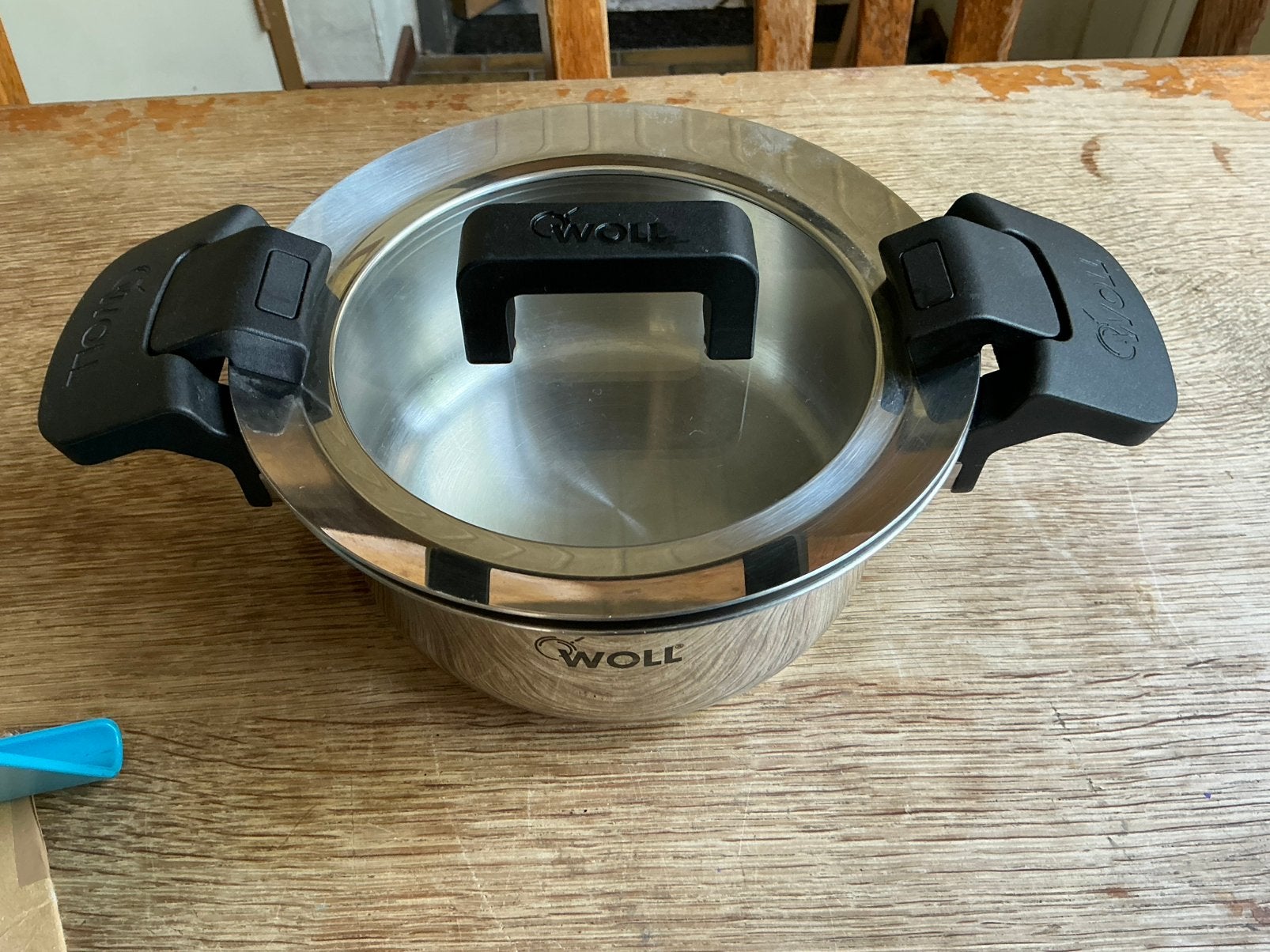 Woll pan, Kookpan of Snelkookpan, Inductieplaat, Ophalen of Verzenden, Zo goed als nieuw
