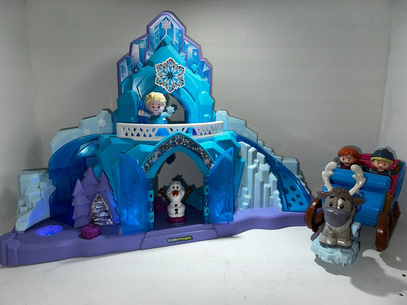 Disney Frozen Little People IJskasteel en slee met figuren, Ophalen, Gebruikt, Meisje