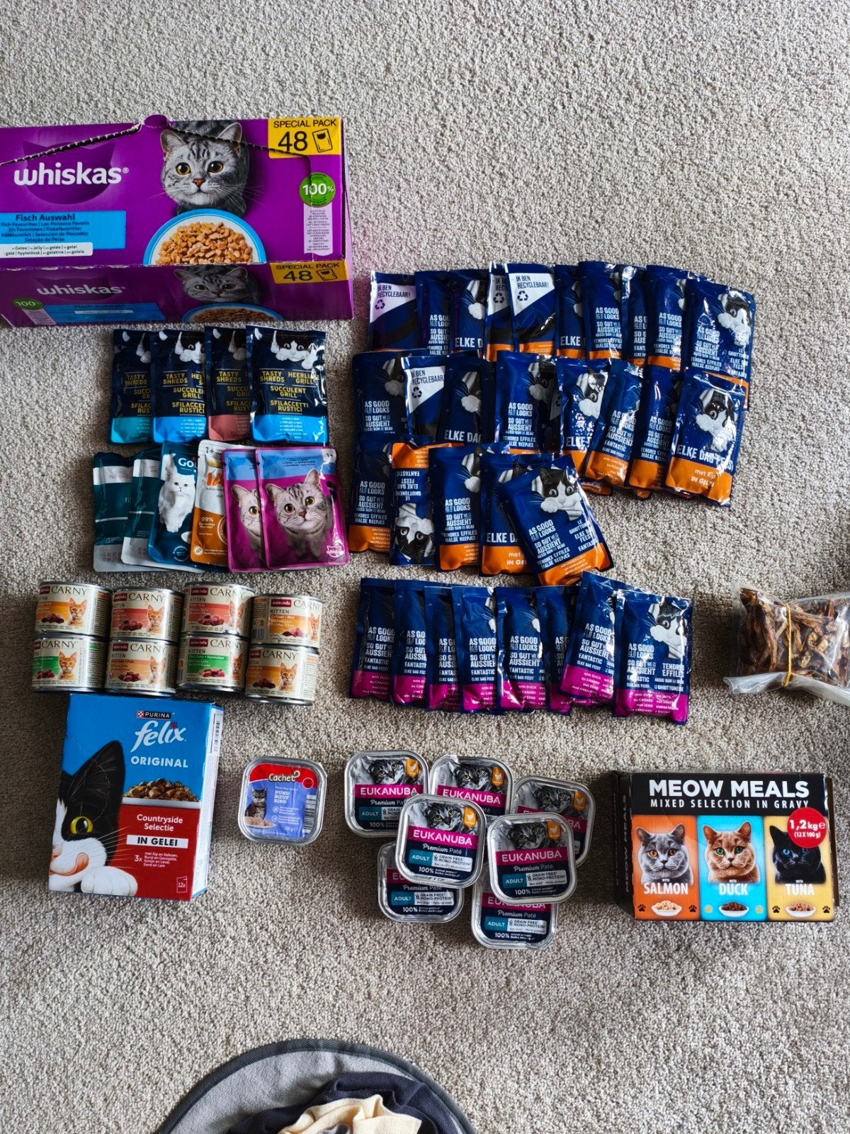 Compleet pakket kattenvoer (Whiskas, Animonda Carny, Felix,, Ophalen of Verzenden, Kat