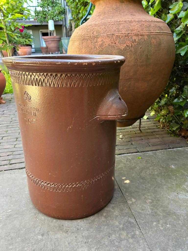 Grote vintage aardewerken zuurkoolpot, Ophalen