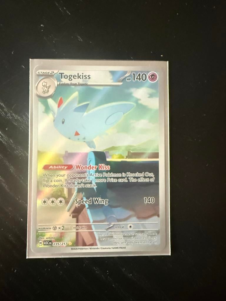 togekiss Pokémon kaart, nummer 235/217. ASCENTED HEROES, Ophalen of Verzenden
