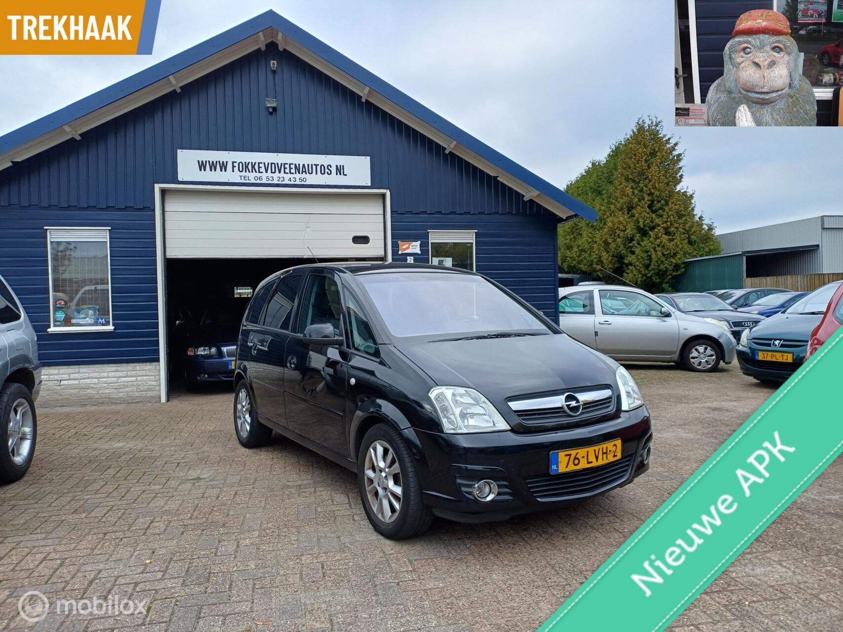 Opel Meriva 1.6-16V Cosmo Garantie, alle inruil mogelijk, Voorwielaandrijving, 15 km/l, 4 cilinders, Zwart