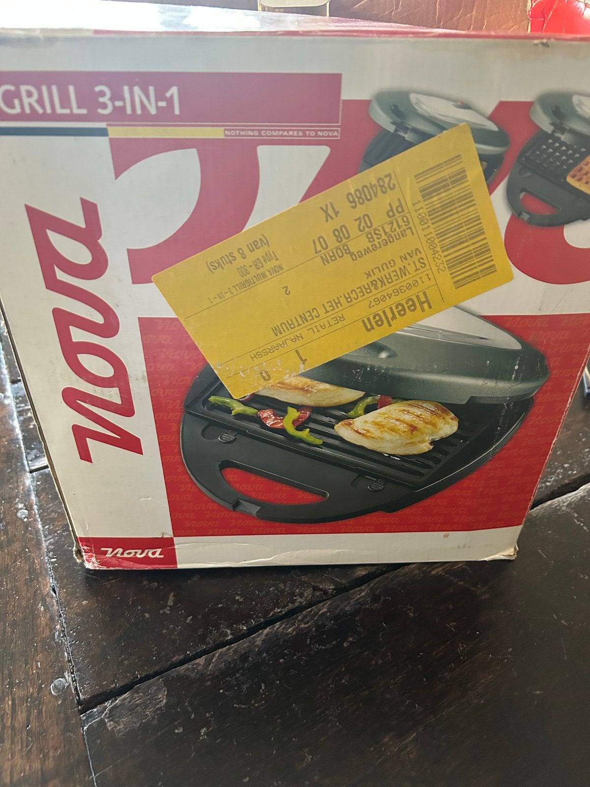 Tostiplaten en grilplaten van de nova 3 in 1, Ophalen of Verzenden, Uitneembare platen, Nieuw