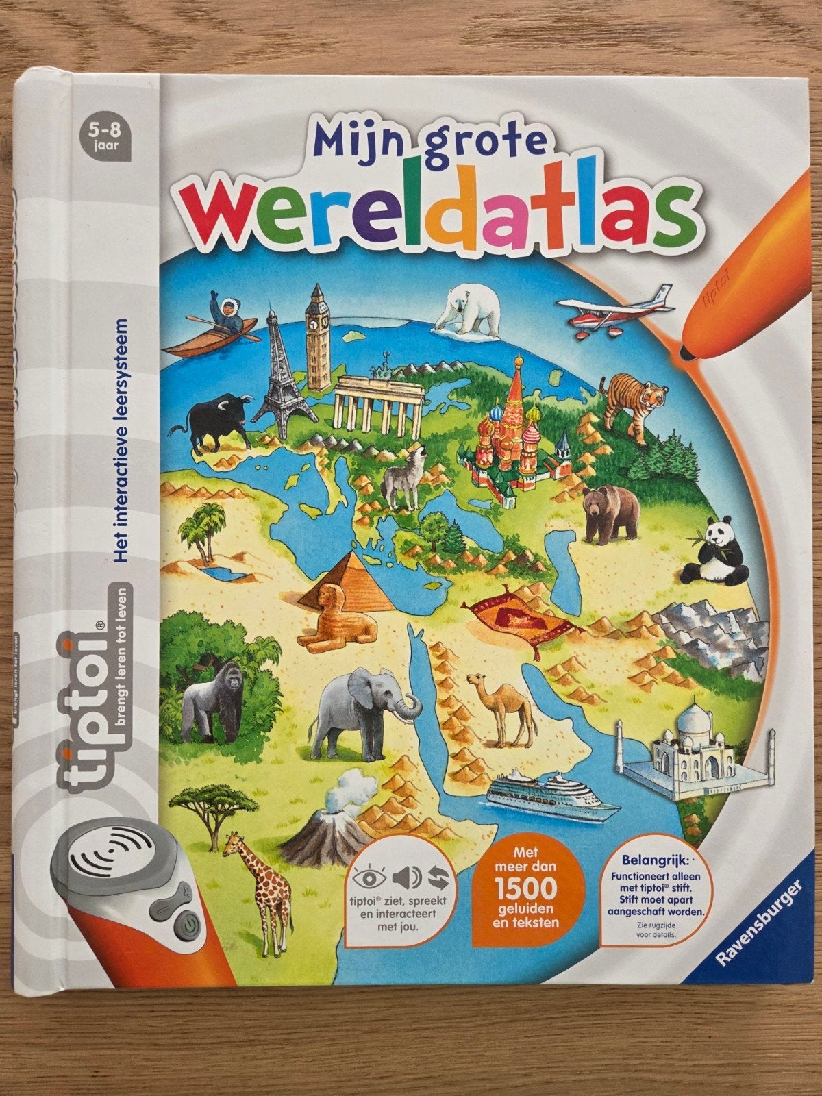 Mijn Grote Wereldatlas - Tiptoi Inderactief leersysteem, Ophalen of Verzenden, Zo goed als nieuw, Non-fictie