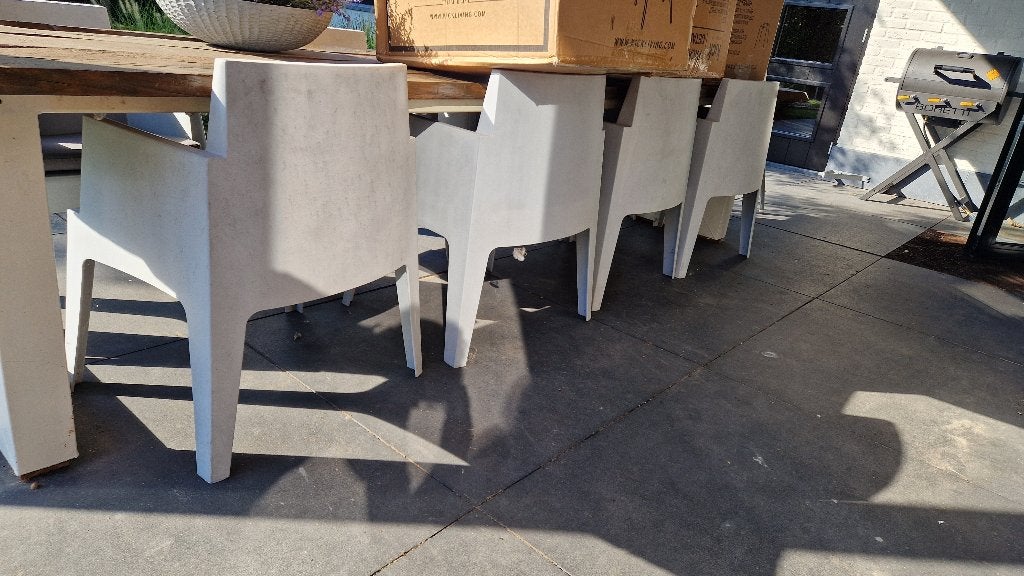 Tuinstoelen 8 stuks box, Tuin en Terras, Ophalen, Gebruikt, Kunststof, Stapelbaar