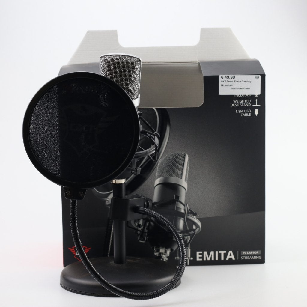 GXT Trust Emita Gaming Microfoon, Flex Ltd., Zo goed als nieuw, https://flex.com/contact-us, Nobelstraat 10, 5807 GA Oostrum LB, Limburg, Nederland