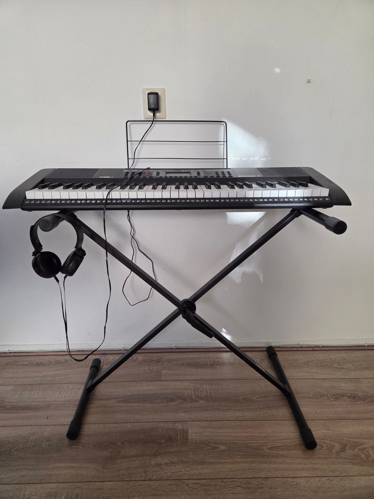 Rhapsodie 61-toetsen keyboard met standaard en koptelefoon, Met standaard, Ophalen, Overige merken, 61 toetsen