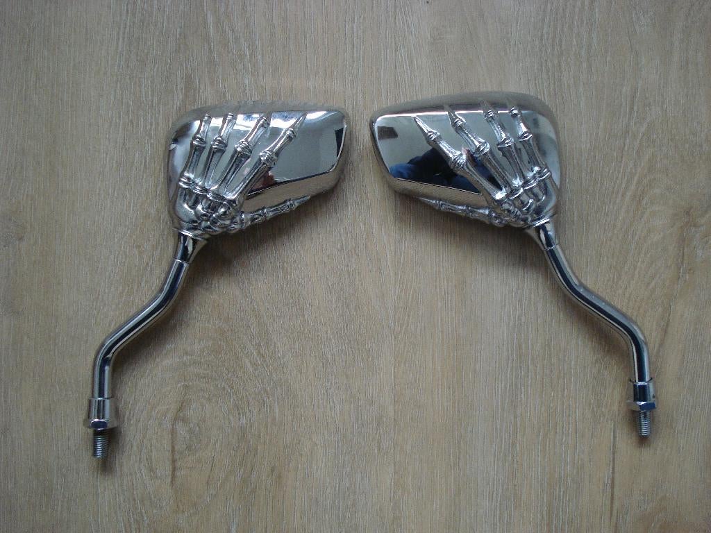 motor spiegels brommer fiets scooter skelet handen, Motoren, Ophalen, Zo goed als nieuw