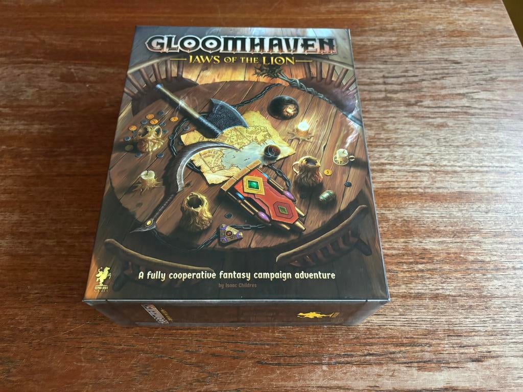 Gloomhaven: Jaws of the lion, Hobby en Vrije tijd, Gezelschapsspellen | Bordspellen, Ophalen of Verzenden, Zo goed als nieuw