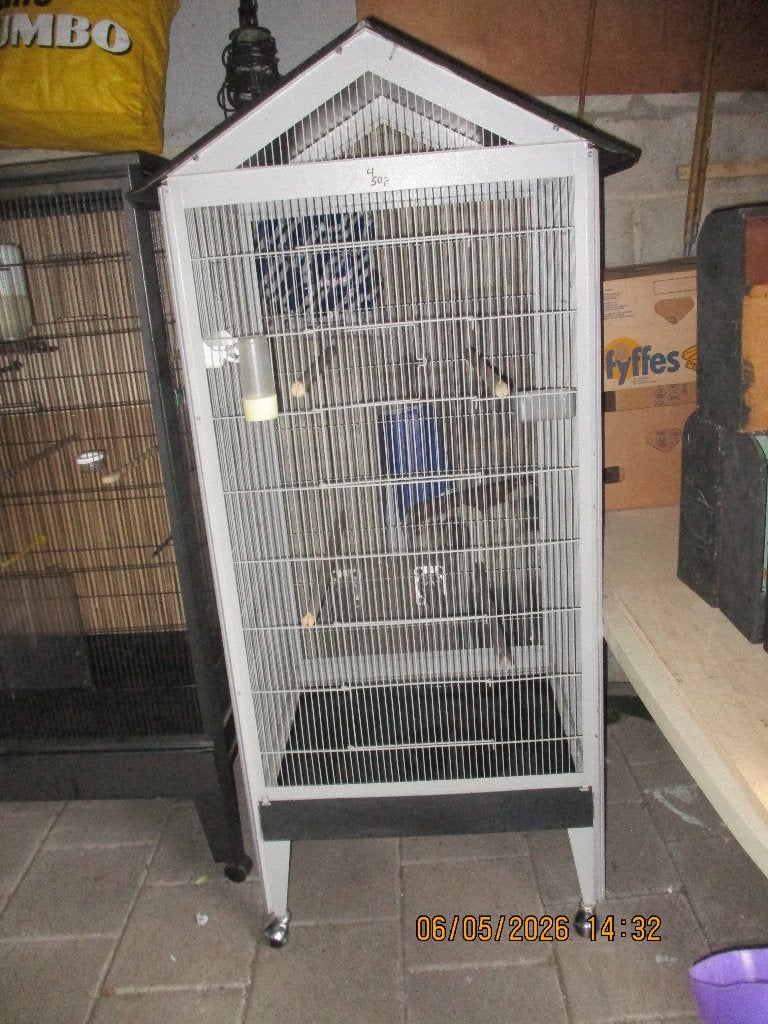 mooie voliere    metaal, Dieren en Toebehoren, Ophalen, Zo goed als nieuw, Metaal, Vogelkooi