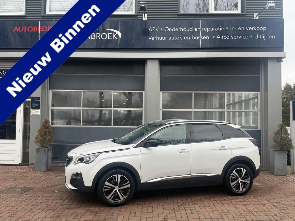 Peugeot 3008 1.2 PureTech Crossway Automaat Bj 2020 Navi,18I, Auto's, Peugeot, Gebruikt, 1199 cc, Leder en Stof, Wit
