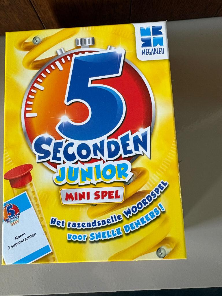 Spel 5 seconden junior., Hobby en Vrije tijd, Ophalen, Zo goed als nieuw
