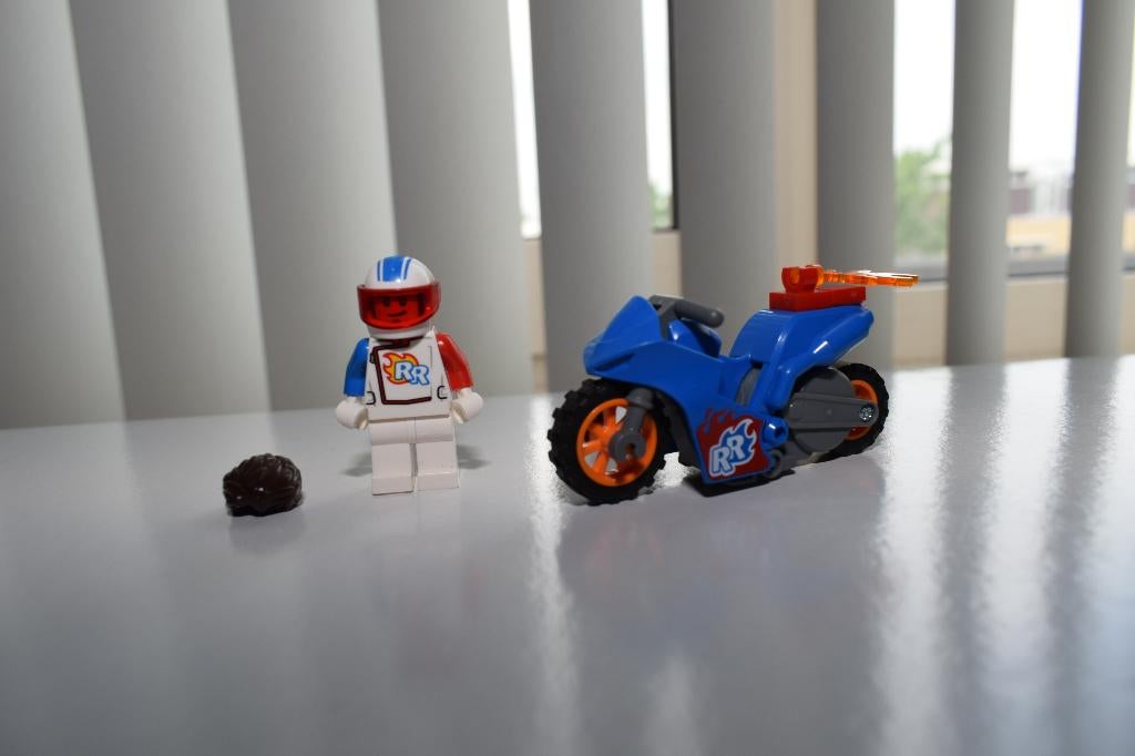 Lego 60298 City raket stuntmotor, Lego, Ophalen of Verzenden, Zo goed als nieuw, Complete set