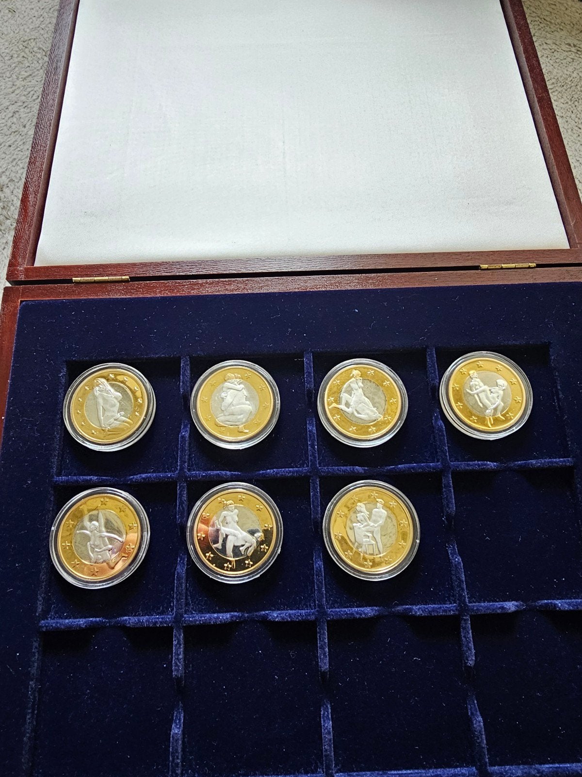 7  x 6 euro munten in mooie doos, Ophalen of Verzenden, Zilver