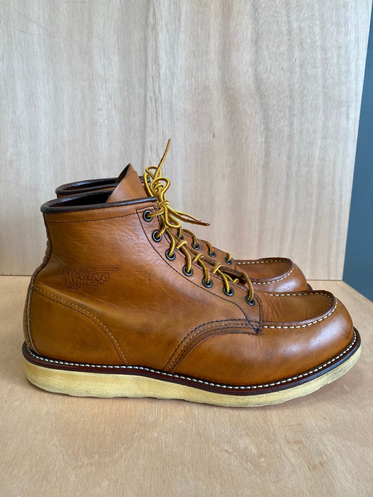 Red Wing 875 Moc toe Oro-Iginal US11D/45, Bruin, Boots, Ophalen of Verzenden, Gedragen