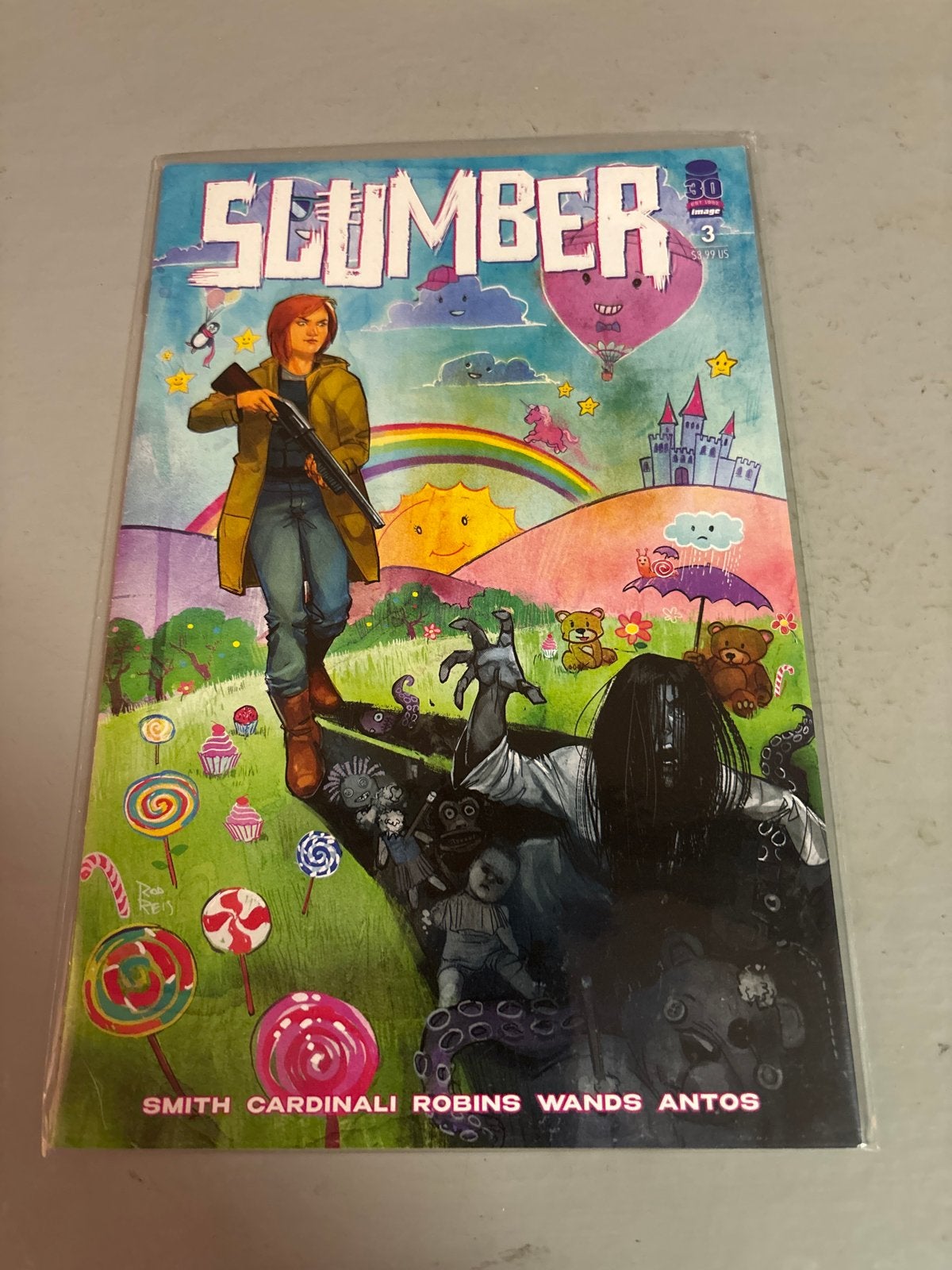 Slumber #3 Rod Reis Variant - Angstaanjagend stripboek, Eén comic, Ophalen of Verzenden, Zo goed als nieuw, Amerika