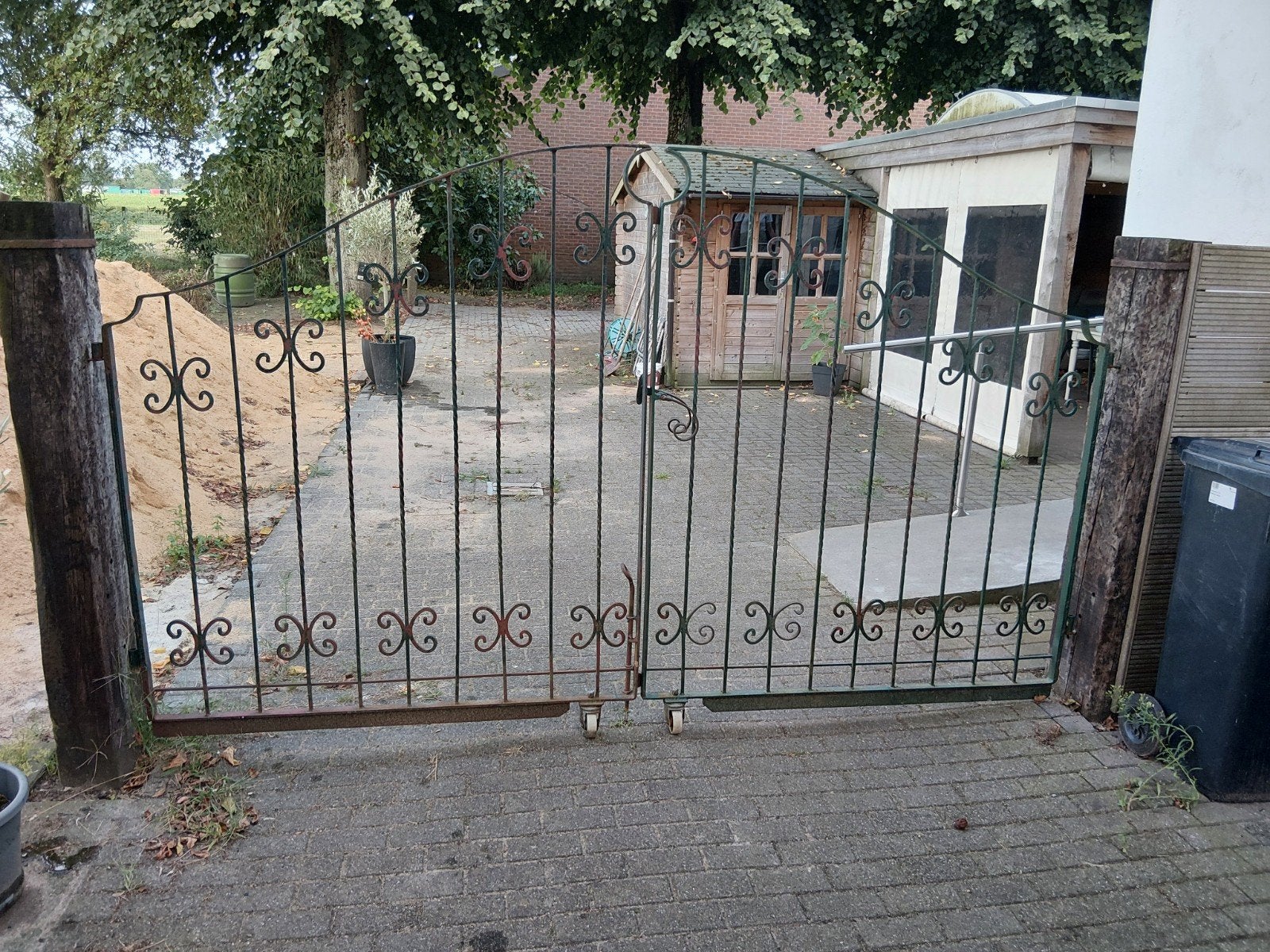 Sierpoort ijzer, Tuin en Terras, Ophalen, Gebruikt, IJzer, Sierhekwerk