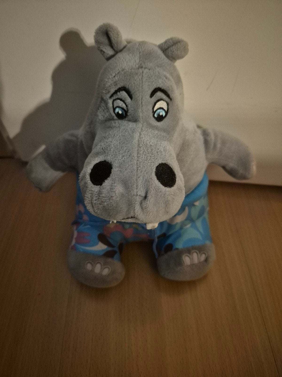 Leuk nijlpaard knuffel met zwembroek, Gebruikt, Overige merken, Overige karakters, Overige typen