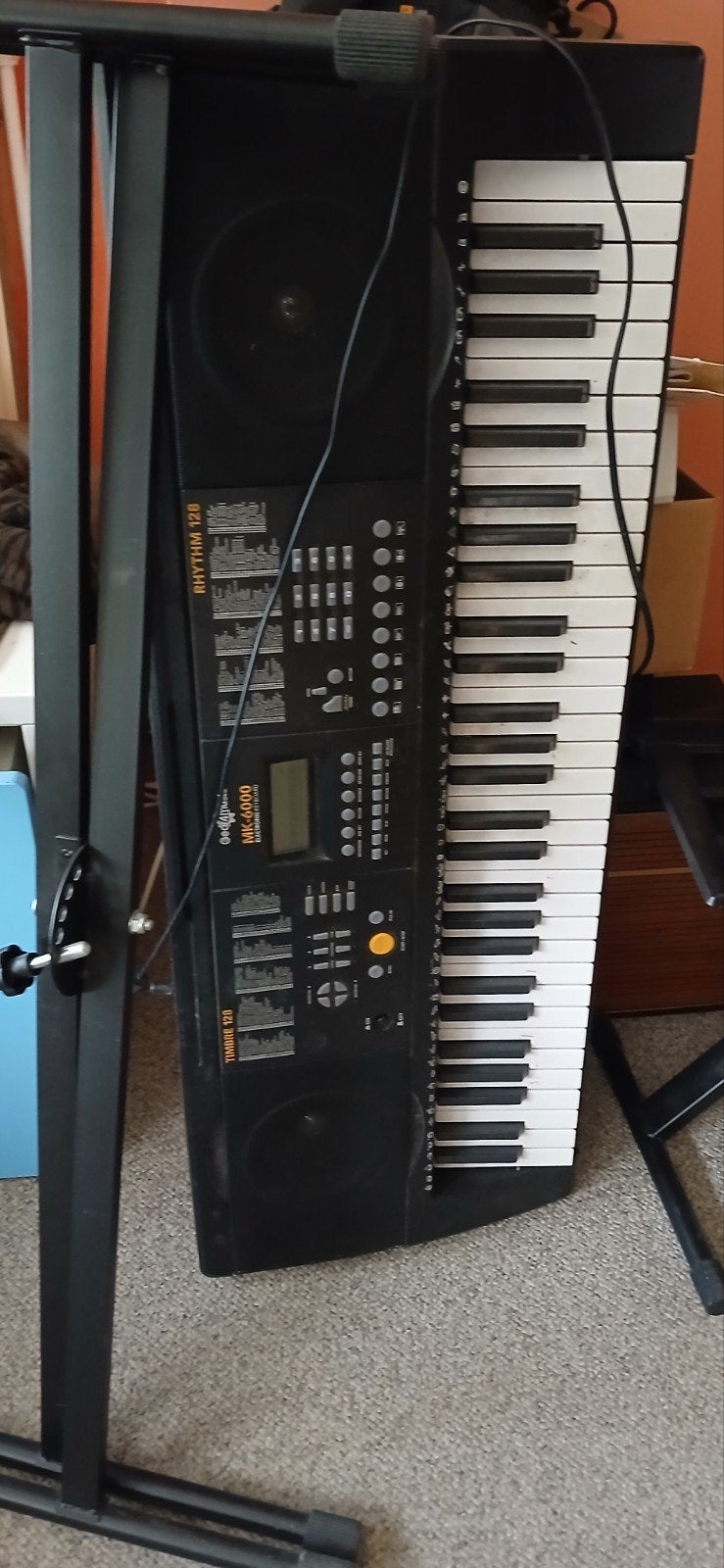 Gear4music MK-6000 Keyboard met standaard en bankje, Met standaard, Ophalen, Overige merken, 61 toetsen