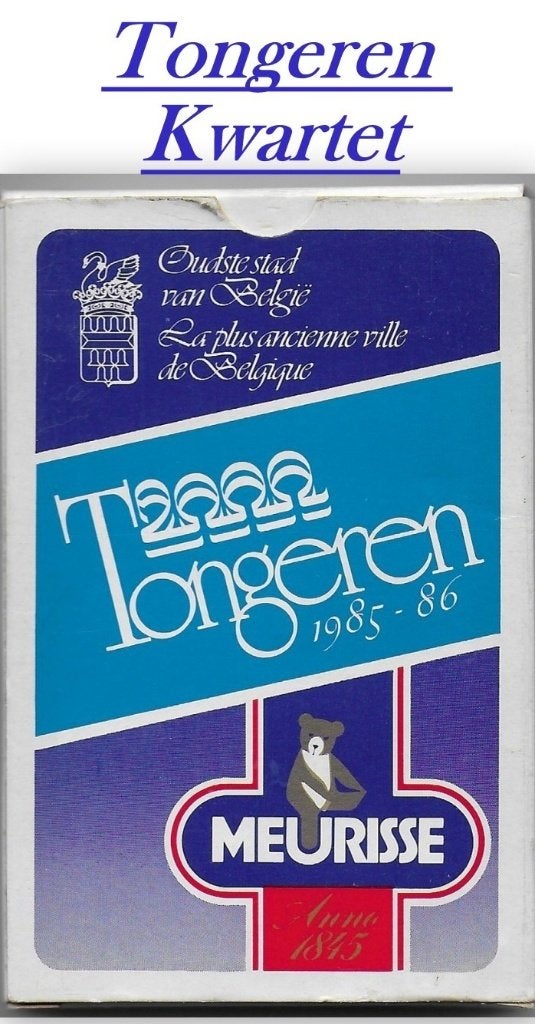kw 13 Tongeren - Belgie kwartet spel - Meurisse Chocolade, Ophalen of Verzenden, Zo goed als nieuw, Kwartet(ten)
