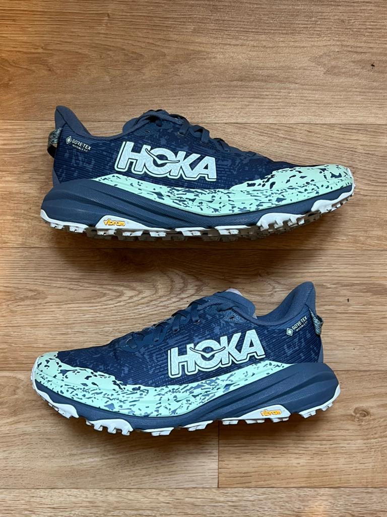 HOKA Speedgoat 6 GTX Dames Trailschoenen - EU 41 1/3, UK 7.5, Ophalen of Verzenden, Zo goed als nieuw, Blauw, Sportschoenen