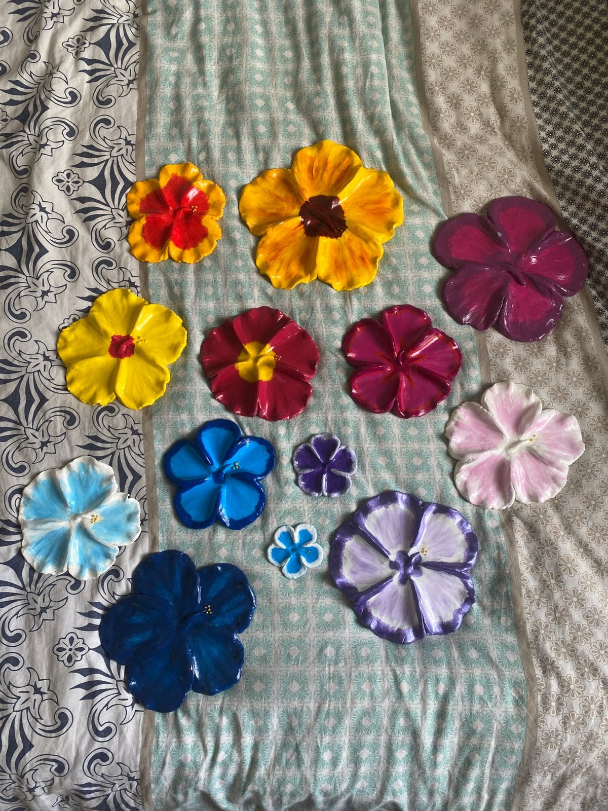Handgemaakte Bloemen van Klei Wand- en Tafeldecoratie, Ophalen of Verzenden, Nieuw